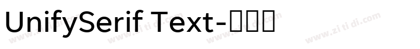 UnifySerif Text字体转换